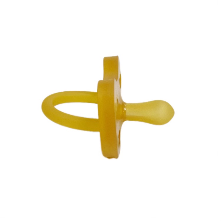 cookie-shaped natural rubber baby pacifier-soft and safe for newborns